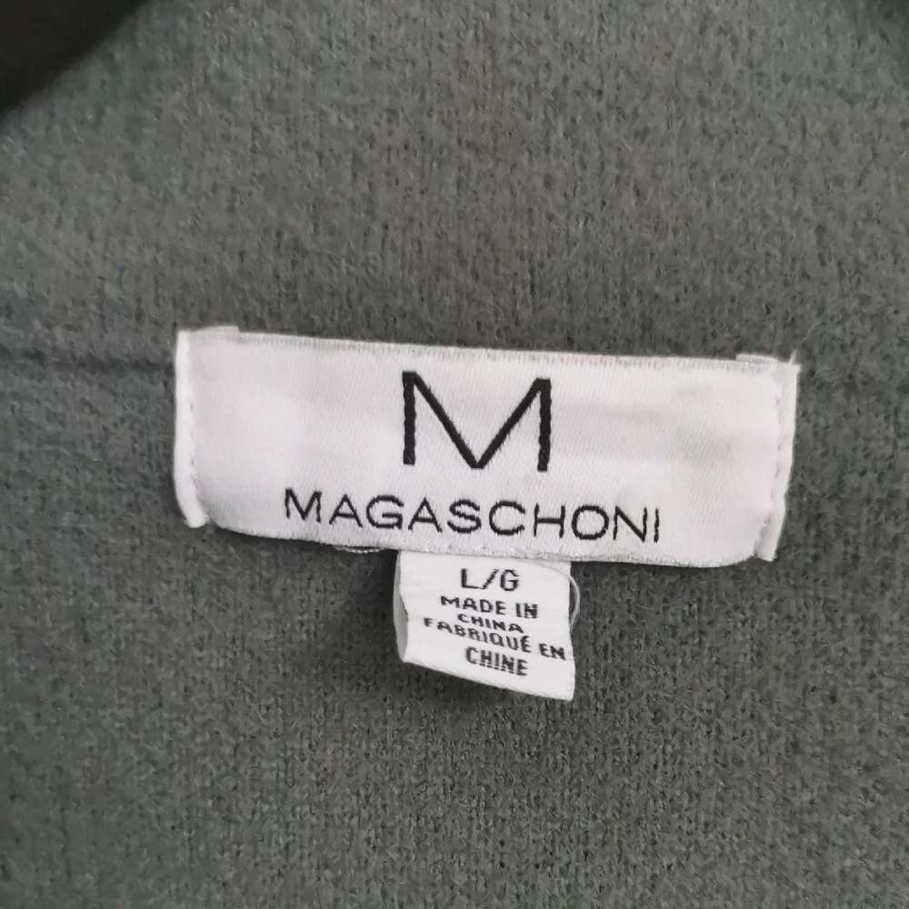 Magaschoni Olive Utility Jacket with Gold Buttons - Picture 2 of 5